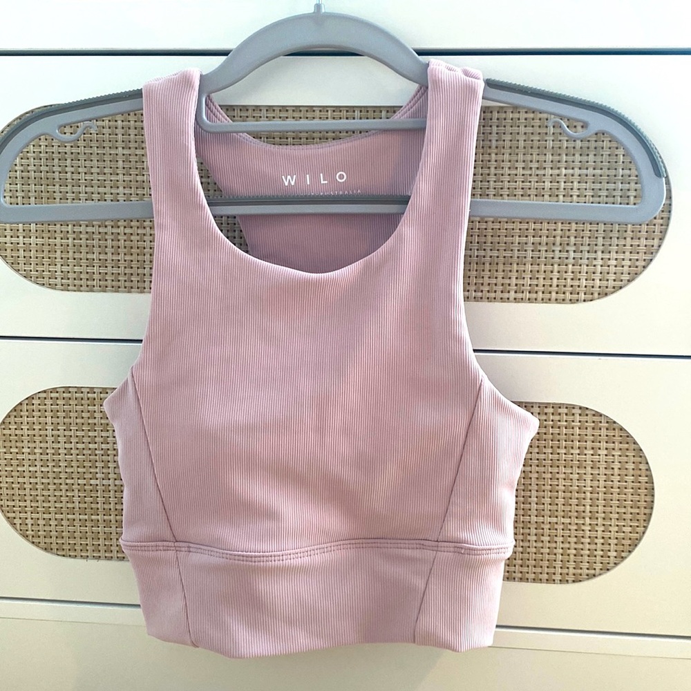 Barely worn WILO lavender workout top